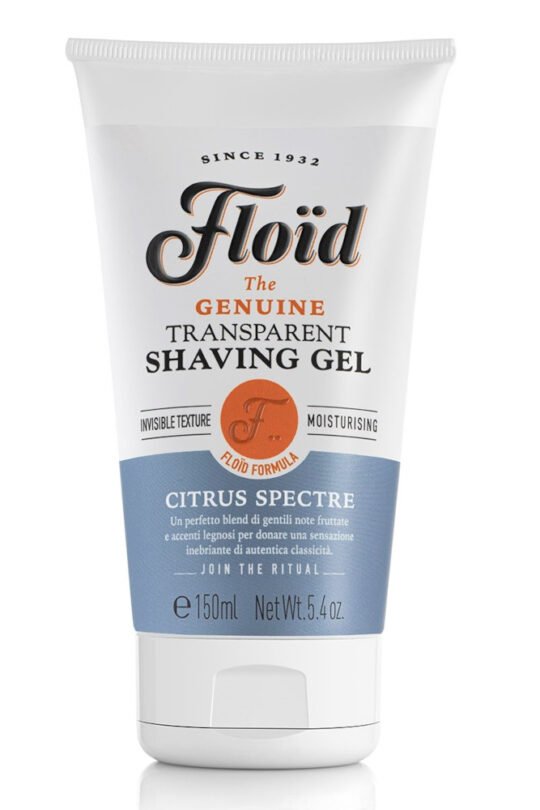 FLOID Transparent Shaving Gel Citrus Spectre, skutimosi gelis