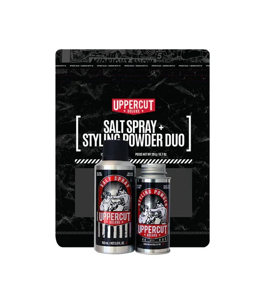Uppercut Deluxe Druskos Purškiklio ir Formavimo Pudros Rinkinys (Duo Kit)