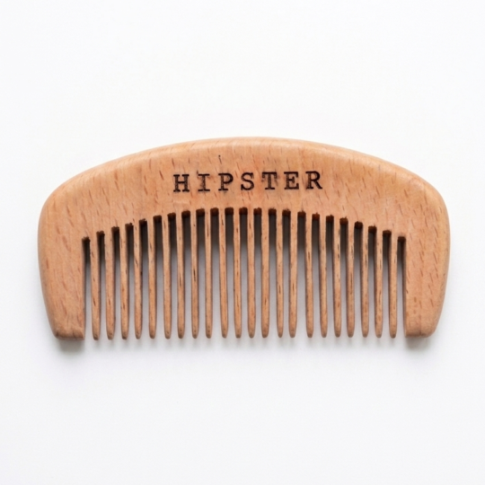 Trumpos medinės HIPSTER šukos