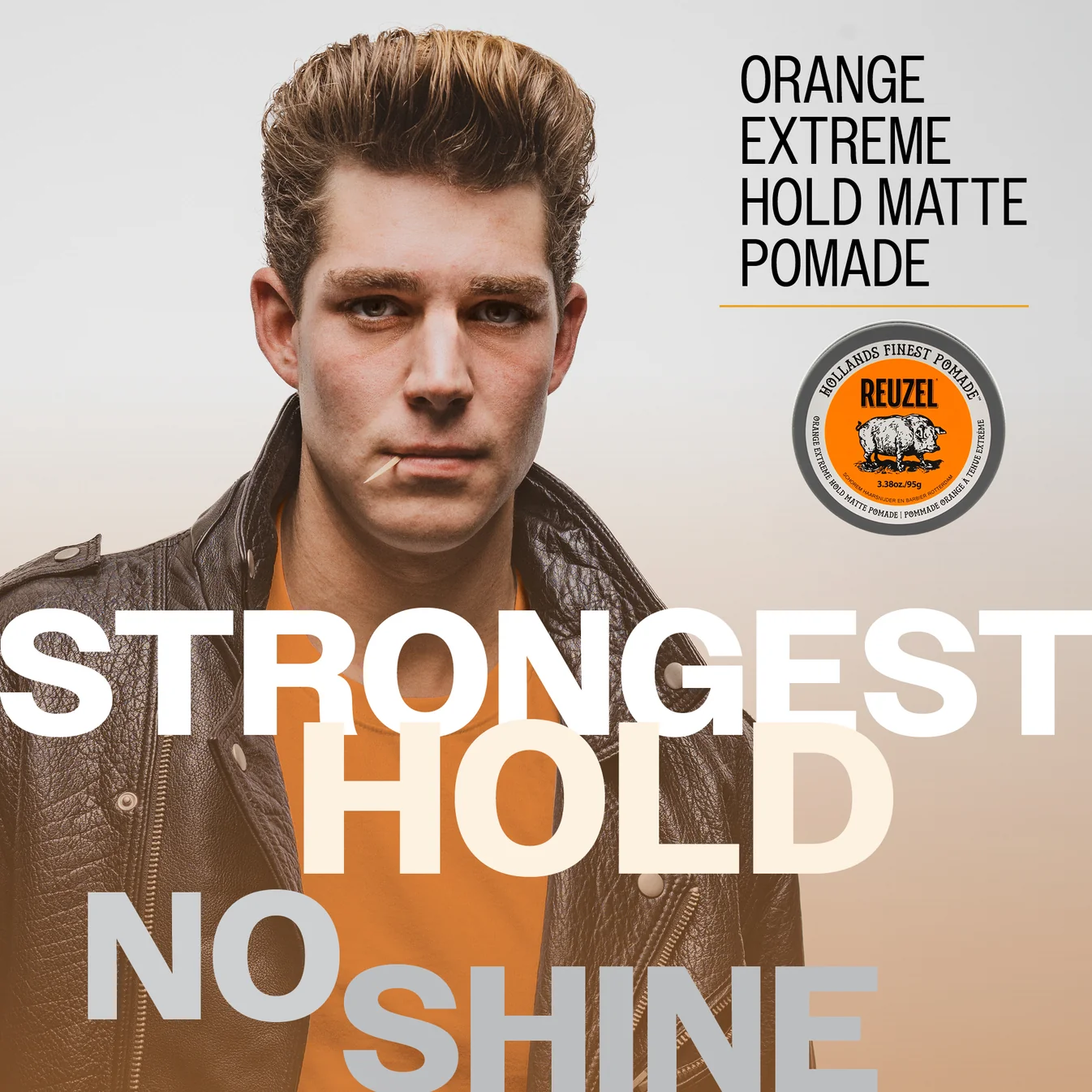 Reuzel Orange Extreme Hold Matte Pomade (95g) - Image 3