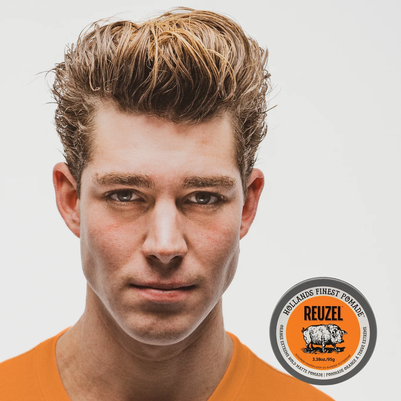 Reuzel Orange Extreme Hold Matte Pomade (95g) - Image 6