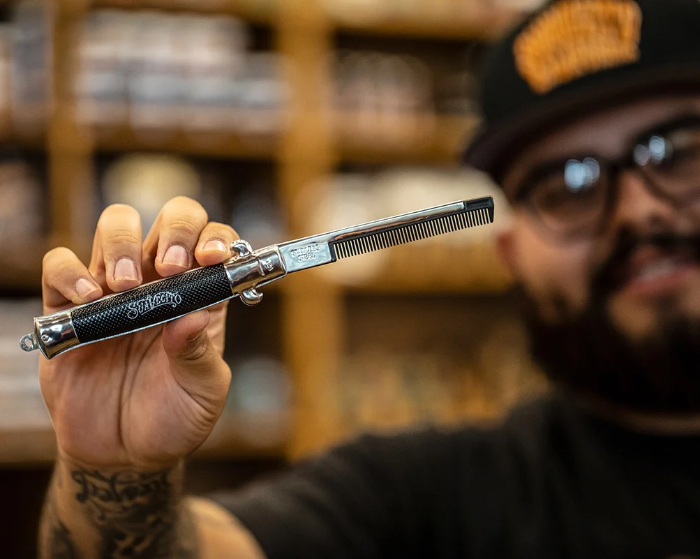 Suavecito Switchblade Comb - Automatinės iššokančios šukos - Image 3